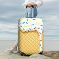 thumbnail image 4 of Wukai White Ice Cream Elastic Luggage Cover: Personalized Protection for Your Suitcase - Fits 19~29-inch, Washable & Durable Travel Companion-Medium, 4 of 8