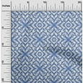 thumbnail image 2 of oneOone Cotton Poplin Medium Blue Fabric Geometric Craft Projects Decor Fabric Printed By The Yard 42 Inch Wide, 2 of 4
