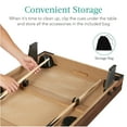 thumbnail image 4 of Best Choice Products 40in Tabletop Billiard Table, Pool Game Table w/ 2 Cue Sticks, Ball Set, Storage Bag - Walnut, 4 of 8