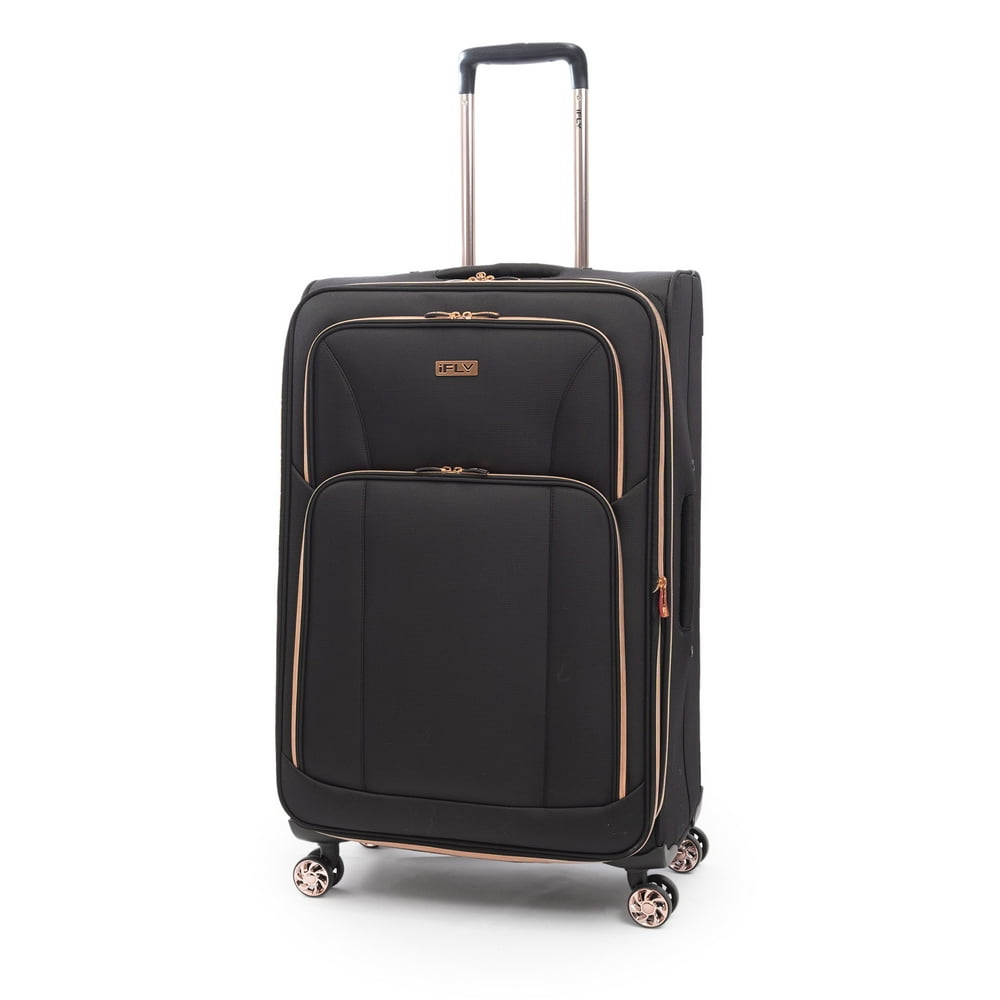 iFLY iFLY Softside Luggage Sunset 28", Black/Rose Gold