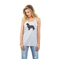 thumbnail image 2 of Thread Tank Golden Retriever Dog Silhouette Women's Sleeveless Flowy Racerback Tank Top Sport Grey Large, 2 of 5