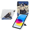 thumbnail image 1 of Case for iPad Pro 11 inch Case 2024 5th Gen(M4) Case Drawing Pattern Y-Fold Standing Case Clear Back with Landscape Portrait Mode Pencil Holder & Auto Sleep, 1 of 10