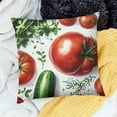 thumbnail image 2 of BCIIG Vegetable pillowcase cushion cover for children teens adult nature farm plant country style living room sofa pillowcase 18x18in, 2 of 5