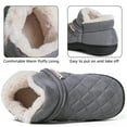 thumbnail image 5 of Northblanc Womens Slippers Comfort Moccasin Foam Slipper Closed Back Fur Lined Warm House Shoes, 5 of 9