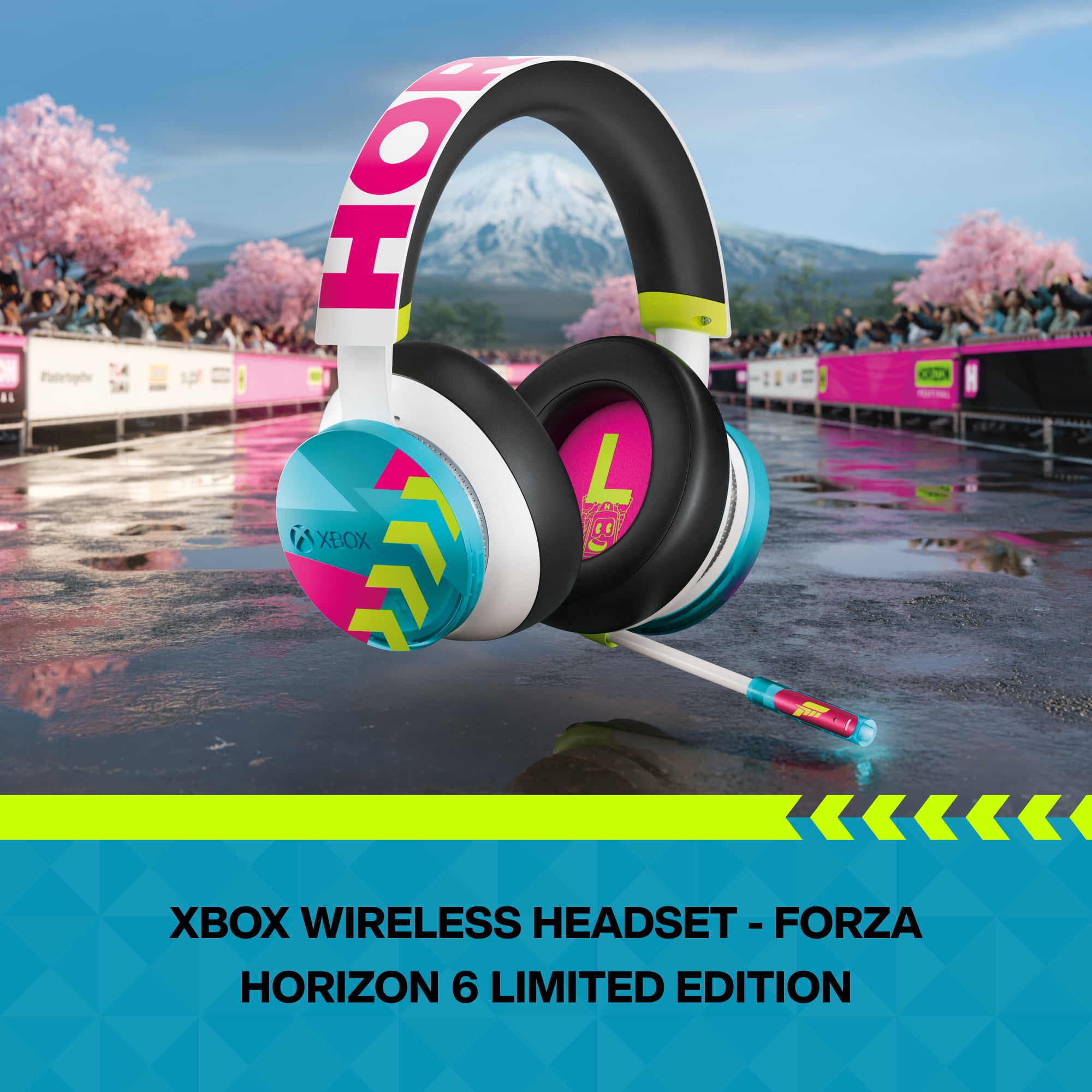 XBOX Wireless Headset – Forza Horizon 6 Limited Edition – for XBOX Series X|S, XBOX One, PCs, and Cloud-Enabled Devices