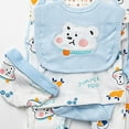 thumbnail image 4 of YDFCWX Layette Newborn Boy Outfits Preemie Baby Layette Gift Set Baby Set 8Pcs Boy Outfits Outfits&Set to 0-3 Months Layette Gift Set Shower Gift Set for 6-9 Months,Light Blue, 4 of 4