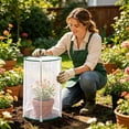 thumbnail image 4 of Garden Plant Protector Enclosure Net Cage Breathable Mesh Detachable for Vegetable Fruit Shrub Bird Protection, 4 of 7