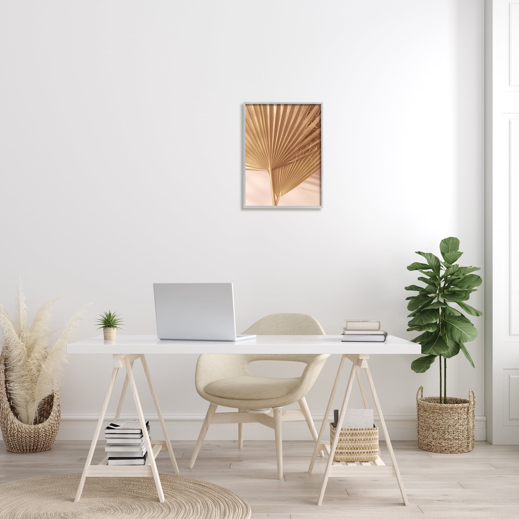 Stupell Industries Two Palm Fronds Sun Bleached Photography Tropical Plants, 16 x 20, Design by Ian Winstanley