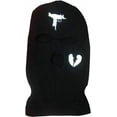 thumbnail image 3 of GRNSHTS 3-Hole Full Face Cover, Thermal Knit Ski Mask Winter Balaclava Cap for Outdoor Sports (Black), 3 of 6