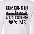thumbnail image 4 of Inktastic Albuquerque New Mexico Someone Loves Me Skyline Long Sleeve Youth T-Shirt, 4 of 5