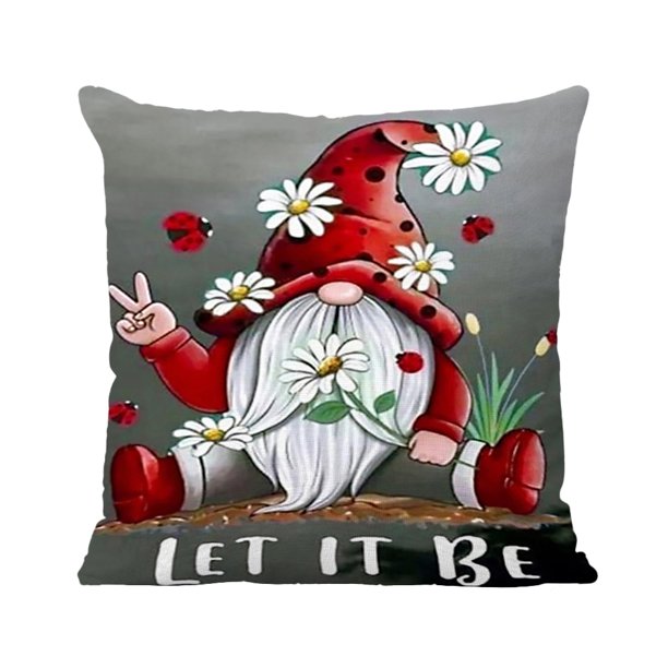 1 bordado 11CT Impreso Navidad Goblin Punto de cruz Funda de almohada Funda de almohada FLhrweasw Nuevo