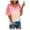 Red, variant on Tops for Women Trendy Viikei Spring Summer Womens Short Sleeve Tops Cute V-Neck Plus Size Loose Fit T-Shirt Stylish Gradient Color Printing Blouses and Tops for Womens Fashion Women's Blouses Tops