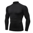 thumbnail image 5 of SUYIDA Men's Ice Silk Mesh Zip Top, Long Sleeve Breathable Athletic Tee, Quick Dry Comfortable Fit Shirt, 5 of 6