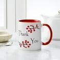 thumbnail image 4 of CafePress - Red Cherry Blossoms Thank You Mug - 11 oz Ceramic Mug - Novelty Coffee Tea Cup, 4 of 4