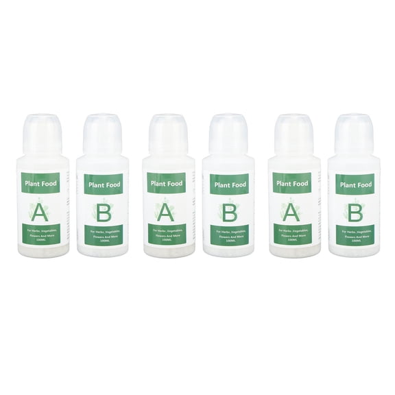Yajisi 3-Set Hydroponic Nutrient Liquid for Vegetables & Fruits – A/B Formula, Easy Mix, Indoor Plant Food, Water-Based Fertilizer