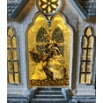 thumbnail image 4 of RAZ Imports 08634 - 16" Battery Operated Nativity Church Water/Glitter Filled Lantern with Timer (Batteries not Included) (16" NATIVITY LIGHTED WATER CHURCH (3940507)), 4 of 5