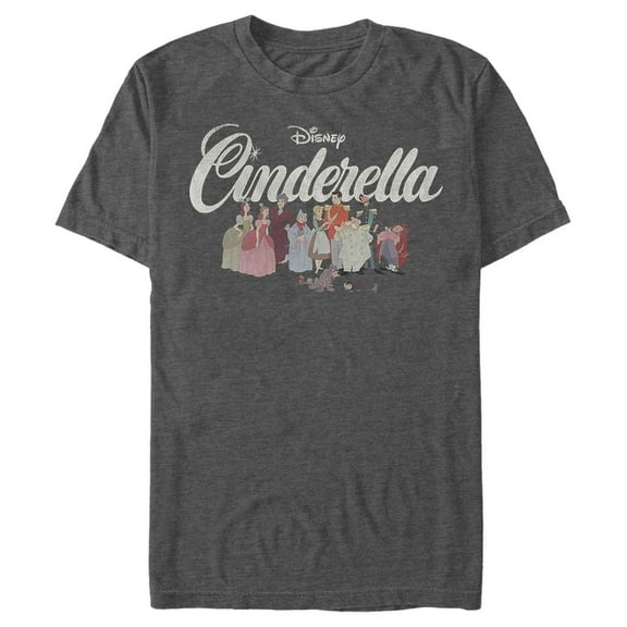 Men's Cinderella Distressed Full Cast Graphic T-Shirt