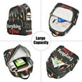 thumbnail image 5 of FORMRS Mini Backpack Purse for Women Travel Daypack Casual Shoulder Bag, Black Christmas Light, 5 of 7