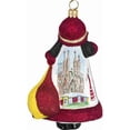 thumbnail image 2 of Spanish Santa with Bull Fighter Polish Glass Glitterazzi Christmas Ornament, 2 of 3