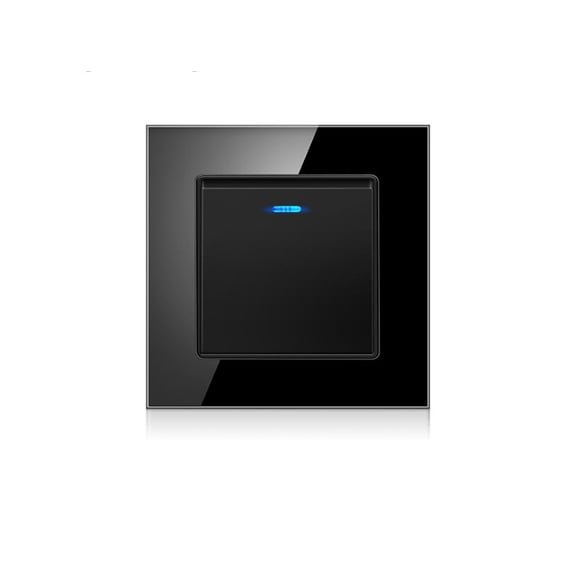 Yuarrent Interruptor de lámpara de Panel de luz, suministros para el hogar, accesorio de bricolaje, accesorios para el hogar, interruptores de presión, Decoración del hogar Negro/Multicontrol Yuarrent HA067855-11