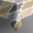 thumbnail image 3 of Multicolor Geometric Quatrefoil Pattern Rectangle Tablecloth 60"x84",Waterproof Polyester Rectangle Table Cloth, Wipeable Spillproof Polyester Tablecloth for Dining, Camping, Indoor and Outdoor, 3 of 5