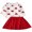Red, variant on Kids Toddler Baby Girl Valentine's Day Outfits Long Sleeve Heart T-Shirt Top Red Skirt Spring Fall Clothes Set 1-6T