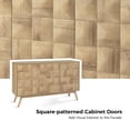 thumbnail image 4 of 53" Buffet Sideboard 3 Doors Storge Accent Cabinet with Adjustable Shelves and Drawer Oak, 4 of 9