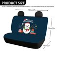 thumbnail image 4 of Psesaysky Merry Christmas Rear Bench Seat Covers with Snowman Pattern, Waterproof Stretch Protectors for SUV Truck Auto Interior, 2 Pack, 4 of 4