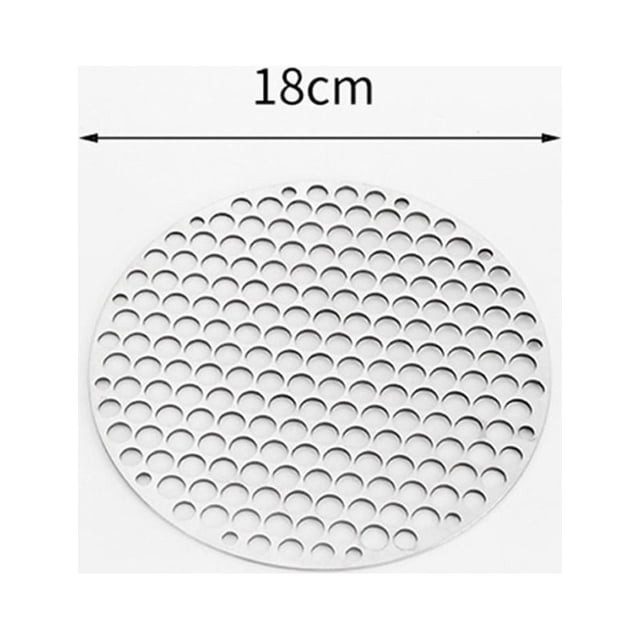 18-30CM Diameter Stainless Steel 304 Round BBQ Charcoal Grate Barbecue Grill With Cellular Holes Grid Mesh Net Barbecue Rack 18CM