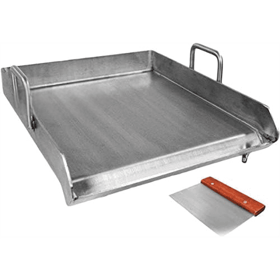 Stainless Steel Flat Top Comal Plancha 18"x16" inch BBQ Griddle for cooking with Outdoors Stove or Grill catering$$Garden & Patio