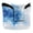 Blue and White Geometric, variant on Haosy Dark Mysterious Swirling Plants Golf Mallet Putter Cover Strong Magnetic Leather Golf Club Headcover Closure