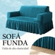 thumbnail image 2 of 3 Pzs Funda Cubre Sala Sofá Elástica Con Falda Tipo Plumeti, 2 of 10