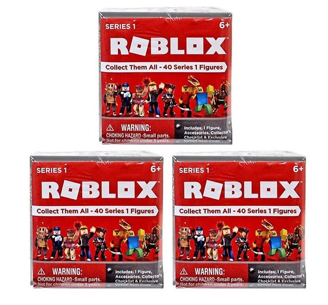 Roblox Series 1 Action Figure Mystery Box 3 Pack Walmart Com - roblox mystery city the fun of being a janitor youtube