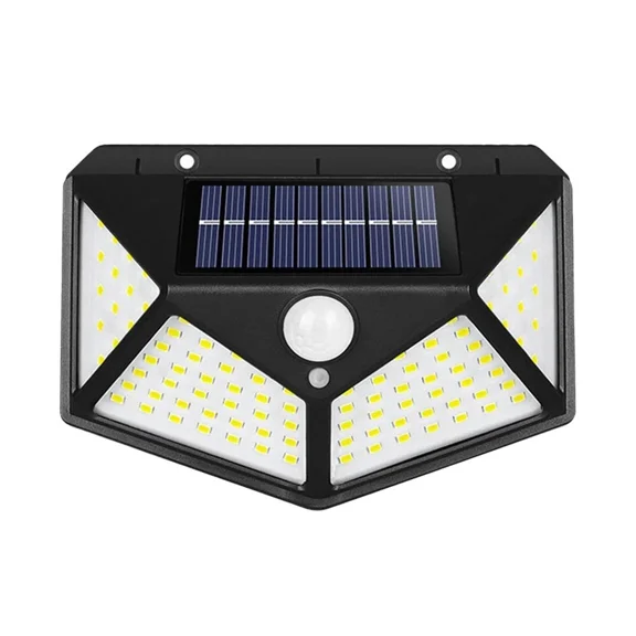 PURELY- Solar Power 100 Bright Led Light Pir Motion Sensor Outdoor Security Lamp Garden