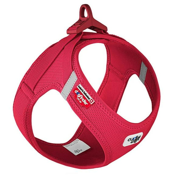 Curli AG 640097 Clasp Vest Air-Mesh Dog Harness, Red - Large