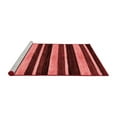 thumbnail image 2 of Ahgly Company Machine Washable Indoor Round Abstract Red Modern Area Rugs, 6' Round, 2 of 4