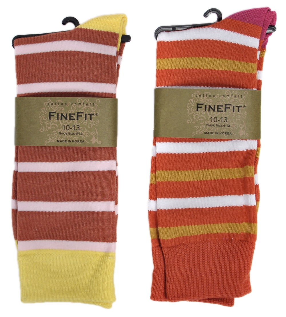 nitrogen Pelagic Deviate Fine Fit Rust Striped Mens Socks 2 Pack Pairs Brown Red Yellow Size 10-13 -  Walmart.com