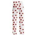 thumbnail image 5 of WMTBSRSW Wide Leg Lounge Pants Fashion Polka Dot Print High Waisted Drawstring Sleep Pants Loose Casual Pajamas Pants, 5 of 5