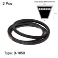 thumbnail image 2 of Unique Bargains B-1850 V-Belts Drive Belt 1850mm Inner Girth Rubber for Power Transmission, 2 Pack, 2 of 6