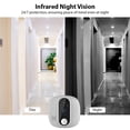 thumbnail image 4 of Smart Doorbell Camera 2.4GHz WiFi Peephole Camera 4.3-inch IPS Display APP Wireless Night PIR Movement Detection Doorbell Camera for Home Built-in Battery Rechargeable Peephole Viewer Doorb, 4 of 7