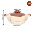 thumbnail image 2 of Chinese Clay Pots for Cooking Stew Pot Cooking Casserole Nonstick Casserole Pot Individual 21x16.5cm, 2 of 6