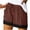 Brown, variant on Women's Shorts Patchwork Drawstring Elastic Waist Summer Casual Travel Shorts with Pockets