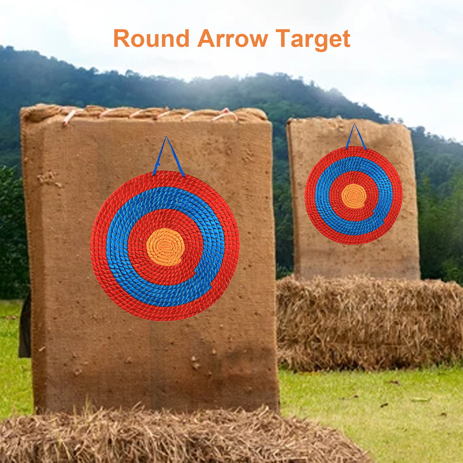 hay bale archery target stand