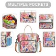 thumbnail image 2 of Pioneer Flower Floral Print Pattern Womens Lunch Box for Work,Insulated Large Lunch Bag for Tween and Teen,Loncheras Para Mujer,Leakproof Adult Lunch Bag for Work,Beach,Travel,Picnic,Camping, 2 of 7