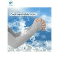 thumbnail image 5 of Deago 2 Pairs Cooling Arm Sleeves for Men Women,UV Sun Protection Cooling Sleeves to Cover Arm Tattoo for Driving Cycling Golf Fishing (Gray), 5 of 10