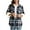 Plaid Shacket-A01Multicolor, variant on Gamivast Fleece Lined Shacket for Women Plaid Button Down Long Sleeve Winter Jackets with Chest Pockets Long Loose Stand Collar Warm Coats Fall Trendy Outerwear 2025