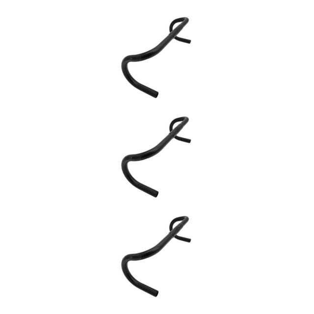 Youkk Fine Workmanship Aluminum Alloy Bike Swallow Handlebar For Wide Compatibility Aluminum Alloy Bike Riser Handlebar black 3Set