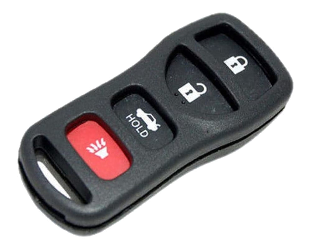 HQRP Remote Key Fob Shell Case Keyless Entry w/ 4 Buttons compatible