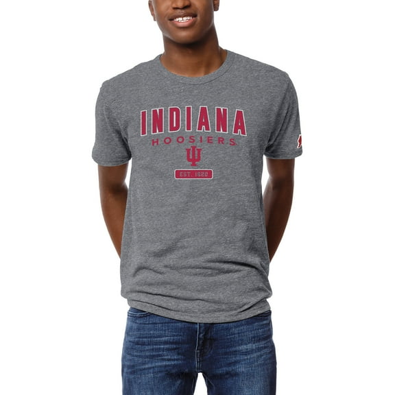 Men's League Collegiate Wear Heather Gray Indiana Hoosiers Victory Falls Tri-Blend T-Shirt
