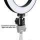 thumbnail image 3 of 6" LED Ring Light Dimmable USB 5500K Fill Light + Adapter., 3 of 5